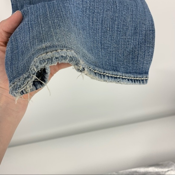 Silver Jeans Suki Flap Pocket Thick Stitch Destroyed Embellished Holey Knees - Picture 8 of 16